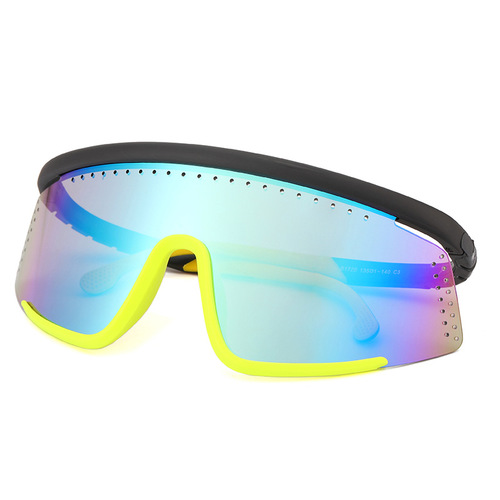 Cross-border new outdoor cycling sports glasses 1720 large frame windshield men's sunglasses personalized sunglasses ski goggles