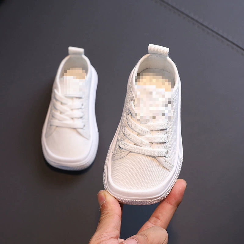 ["2024 New Children's Mango Head Cute Solid Color Canvas Shoes Girls Trendy Korean Style Boys Summer Niche Shoes"]