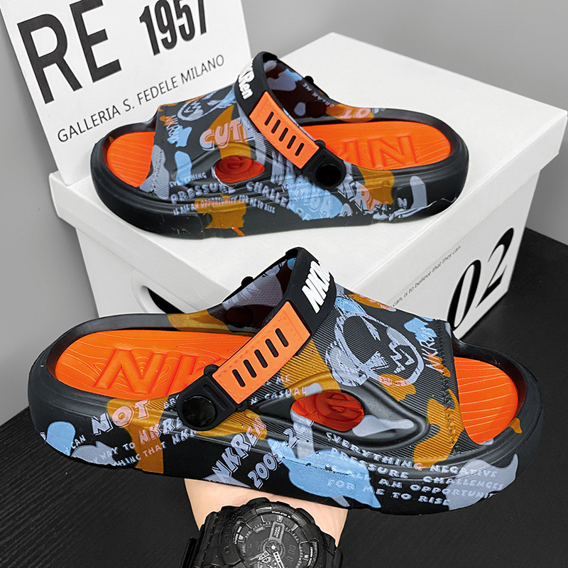 Zapatillas transfronterizas de tamaño grande para hombres de verano, deportivo de ocio para conducir, sandalias para hombres, sandalinas de arena frías.