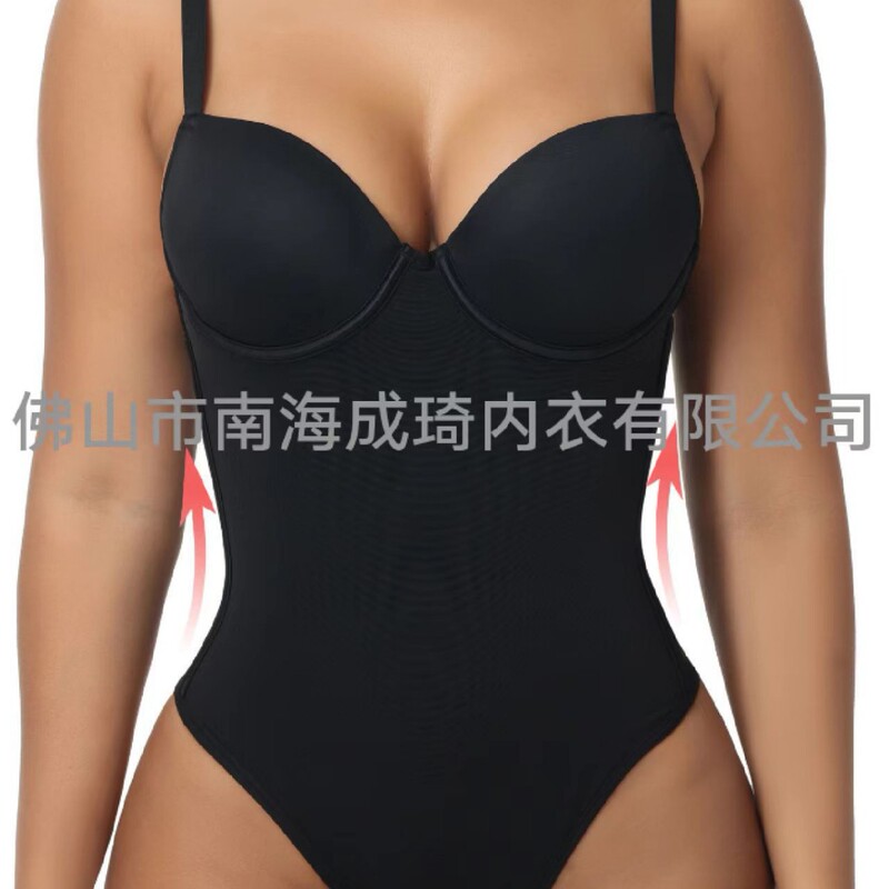 Cross-Border Large Size One-Piece Shapewear with Steel Ring Shapewear Tummy Control Underwear Shaping Tight Corset One-Piece Underwear