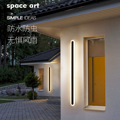 outdoors Wall lamp waterproof courtyard Gatepost Garden balcony Simplicity Strip Aisle Zhongshan Town EXTERIOR lamps and lanterns