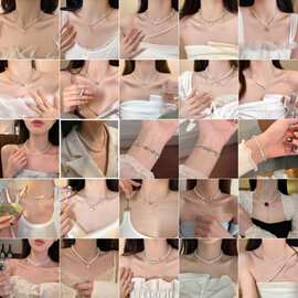 高级感珍珠项链女简约小众设计甜酷辣妹风时尚轻奢百搭锁骨链项饰