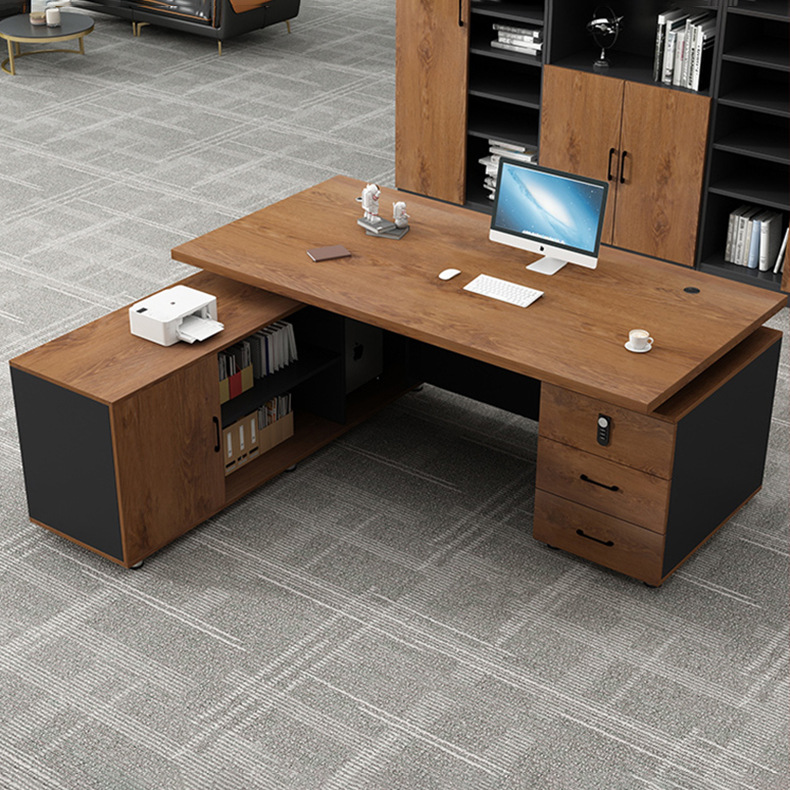 사무용 가구 컴퓨터 책상 및 의자 세트, 패널형 사무용 책상, 현대식 사무실 컴퓨터 책상, 관리자 책상, 두꺼운 책상