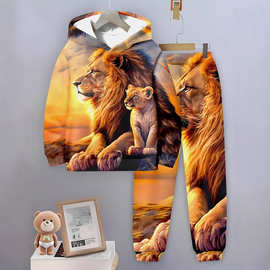 男女童装秋冬新款卫衣套装亚马逊希音跨境源头工厂直销可选加绒