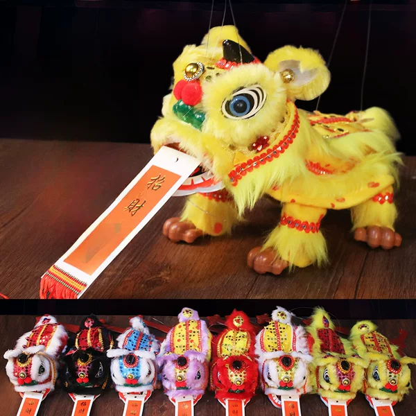 2025 New Model for Foreigners Chinese Style Lion Dance Crafts Puppet Lion Awakening Toys