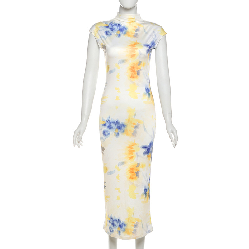 Women's Floral Summer Elegant Short-Sleeve Dress