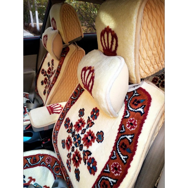 Car Cushion Blended Imitation Wool Handmade Carpet Short Plush Fully Surrounded Four Seasons Universal Pure Wool Five-seater Car Cover