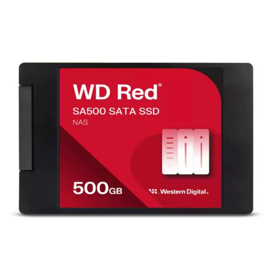 Жёсткий диск WD Red SA500 NAS SATA SSD 2.5”/7mm в корпусе — 500GB