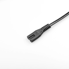 1/1.5-meter EU-standard dual-prong 8-character power tail cord light and audio power adapter, pure copper Deutch eight-tail cord