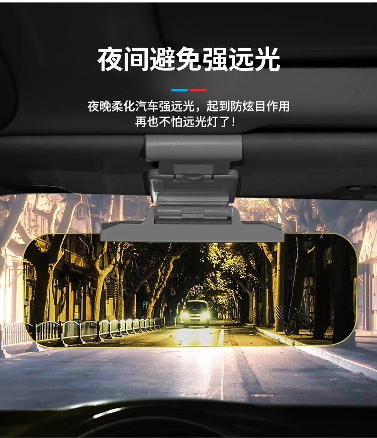 Driver's Goggles Day and Night Car Sun Visor Night Vision Goggles Car High Beam Anti-Glare Mirror Driving Eye Protection