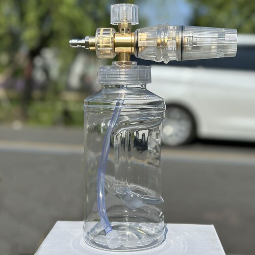 High-pressure cleaning machine high-pressure car wash water gun 1/4 quick plug male car wash foam pot Taizhou PA pot foam spray pot