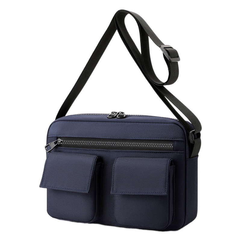 2023 nuevo bolso de hombro crossbody portátil multifuncional impermeable pu simple bolso de hombro de moda transfronteriza hombres bolsa de regalo de impresión