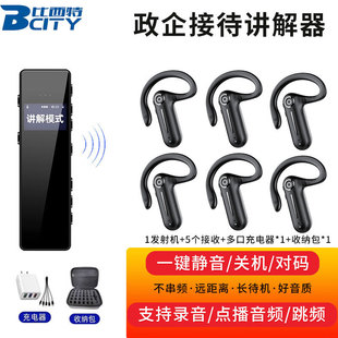 Bisiter Wireless Interpreter Collar Clip-type One-to-many Government-Enterprise Reception Conference Simultaneous Interpretation Tour Guide Leading Group