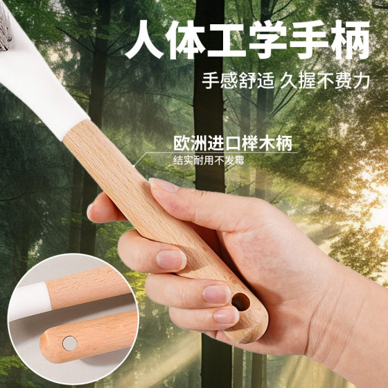 Multifunctional Brush Bed Brush Beech Handle Household Sofa Bedroom Bed Broom Cleaning Soft Brush Shoe Brush