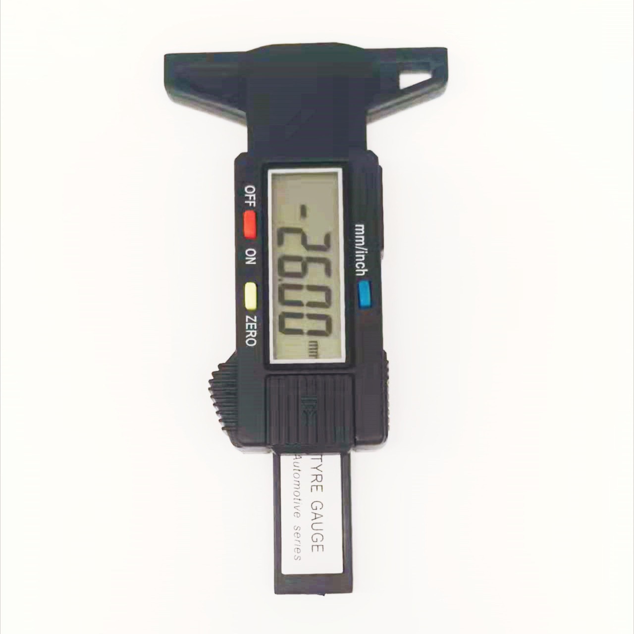 数显胎纹尺电子数显轮胎花纹深度尺0-26mm深度尺测轮胎花纹
