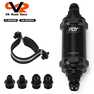 Car Modification Parts Universal Oil and Fuel Filter Element Gasoline Filter 100 or 10 Micron