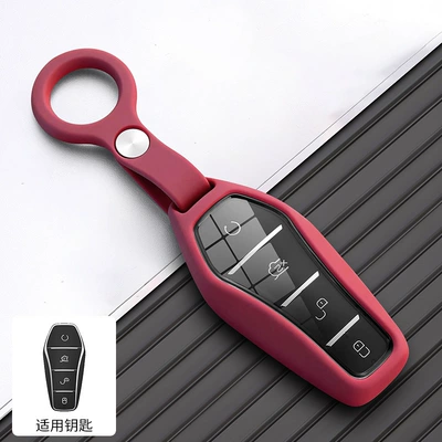 Suitable for Byd Han Key Cover Qin Plus D Song Pro Dolphin Yuan Tang Ev Seal Frigate 07 Destroyer 05 (Car key bag) - option-a-red