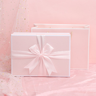 Bowknot gift box large box for girls girlfriends cosmetics clothes scarf gloves hand gift packaging box