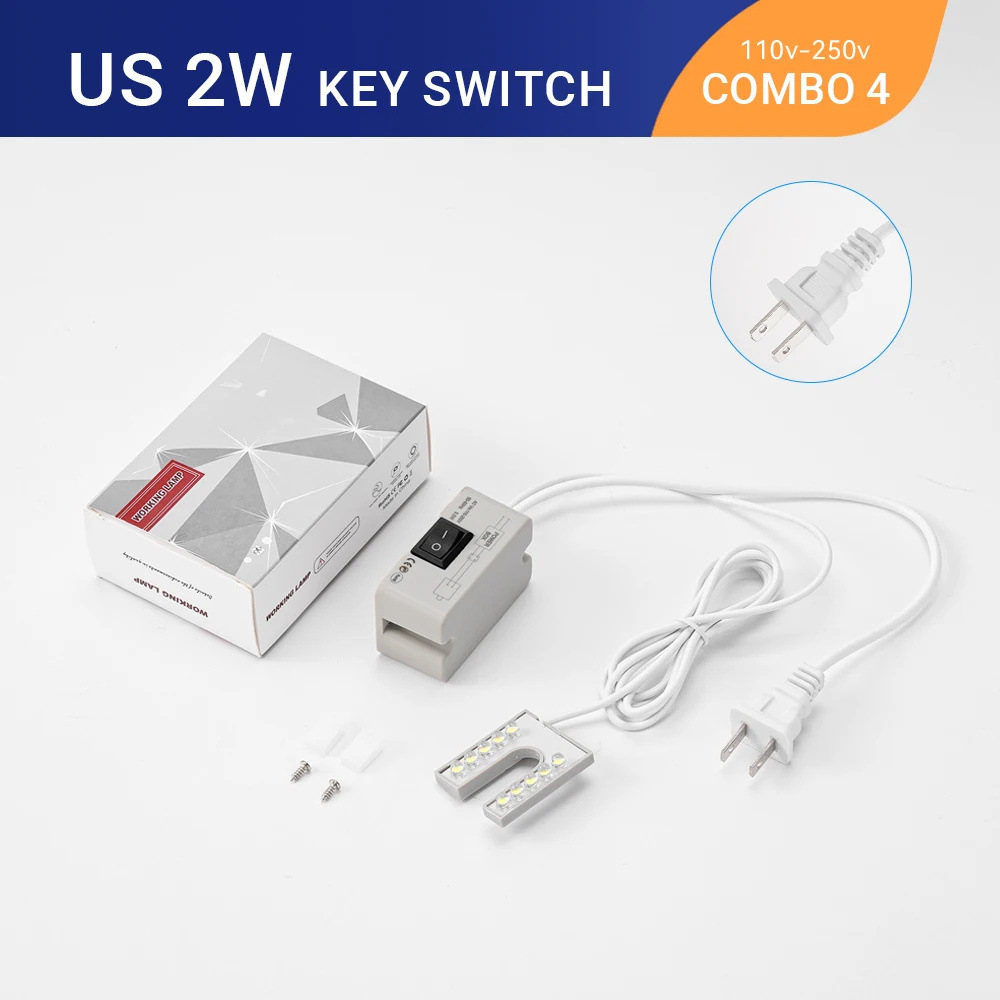 lámpara de máquina de coser en forma de U iluminación local imán máquina herramienta lámpara de aguja iluminación cob ropa industrial lámpara de coche lámpara de trabajo