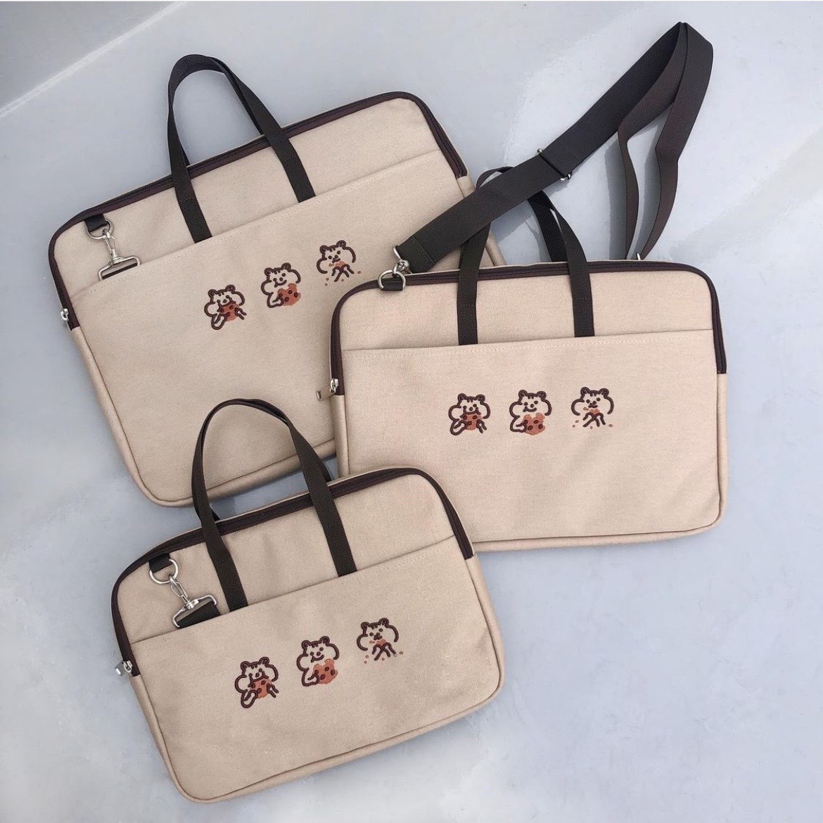Korean Computer Bag Cute Squirrel13.3 Inch Style Portable Crossbody14 Commuting Shockproof Women's15.6 Protective Bag