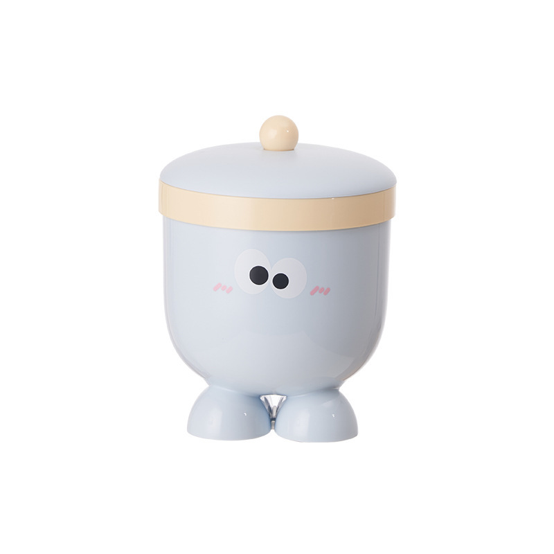 デスクトップゴミ箱高颜値ミニかわいい蓋付き机の上にバケツを収納するオフィス家庭用化粧台紙かご|undefined