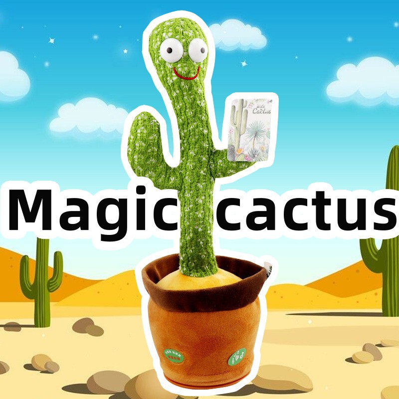 Douyin's Same Internet Celebrity Dancing Cactus Cross-Border Amazon Can Sing, Speak and Twist Enchanting Plush Toy Douyin's Same Internet Celebrity Dancing Cactus Cross-Border Amazon Can Sing, Speak and Twist Enchanting Plush Toy