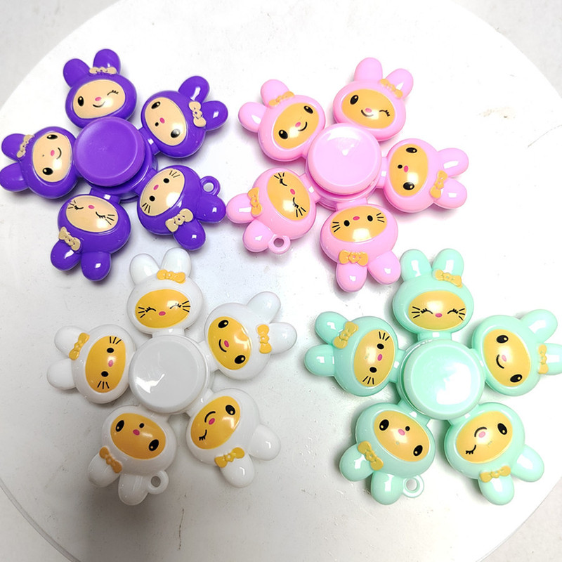 跨境创意卡通变形旋转解压玩具幼儿园链条陀螺静音指尖陀螺玩具|undefined