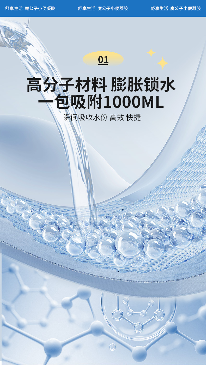 Water-Soluble Film Packaging Urine Deodorizer Absorbent Urine Coagulant Car Emergency Toilet Urinal Urine Bag Anti-Spill