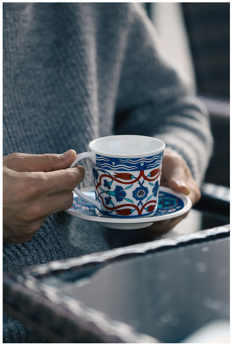 Skandinavisches Keramik Kaffeetassen Set Edler Designbecher_voghion.com
