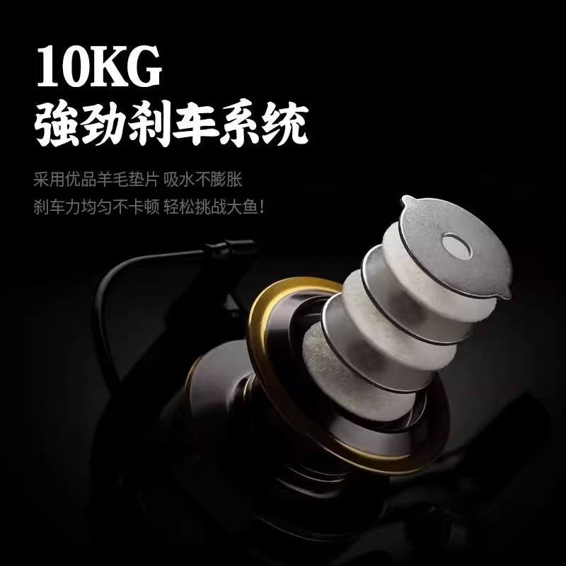 2025新款渔轮纺车轮全金属不锈钢路亚海竿矶钓远投轮海杆鱼轮批发