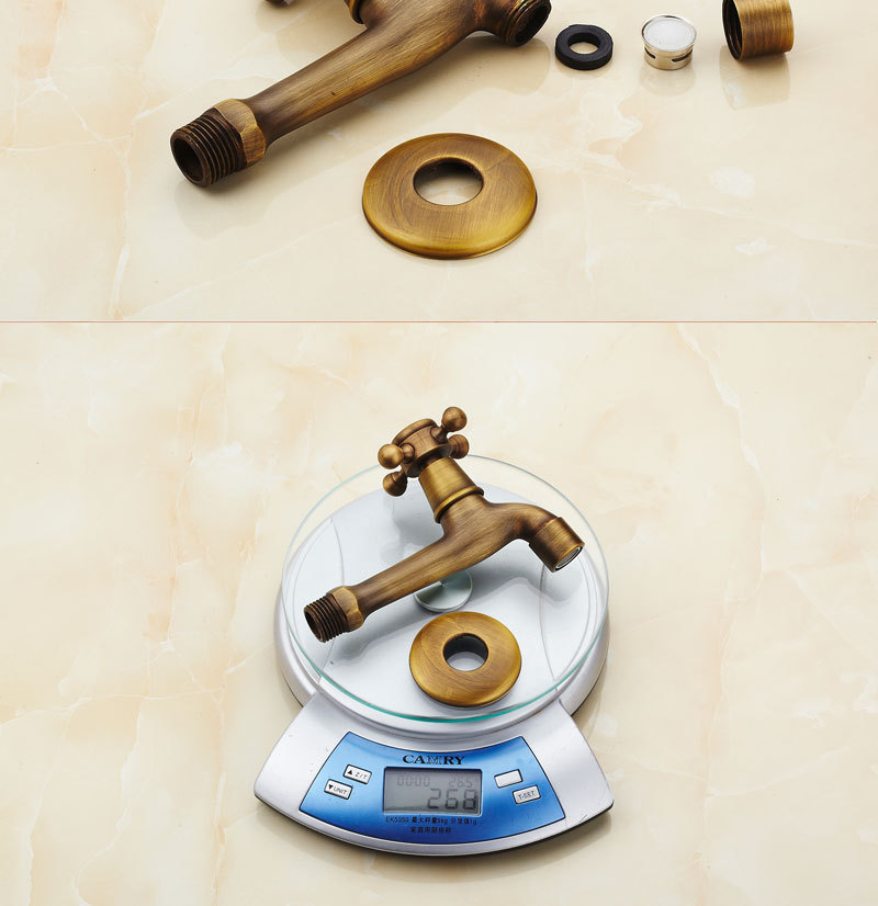 Factory direct sales of European-style antique faucets, dual-purpose bathroom single-cooling washing machine mops, sink faucets undefined