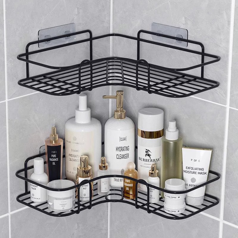 Rack de almacenamiento de inodoro inodoro inodoro sin perforación de pared triángulo de baño lavabo estante de almacenamiento de cosméticos