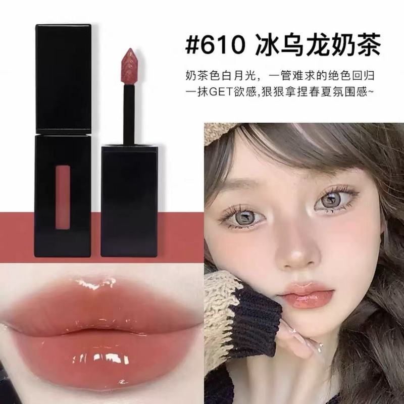 【正品】法国圣罗爱心浮雕黑管丝绒哑光大牌镜面唇釉416.610.216|undefined