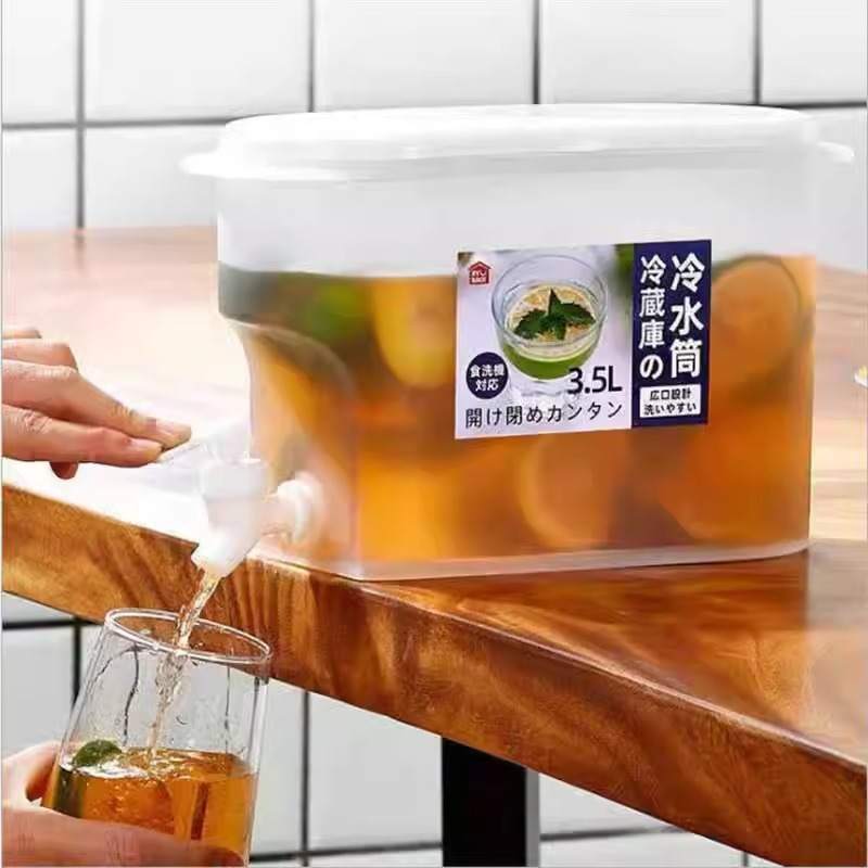 冷蔵庫冷水ポット蛇口付き夏大容量冷水家庭用高温冷水ポット小容量冷水バケツ|undefined