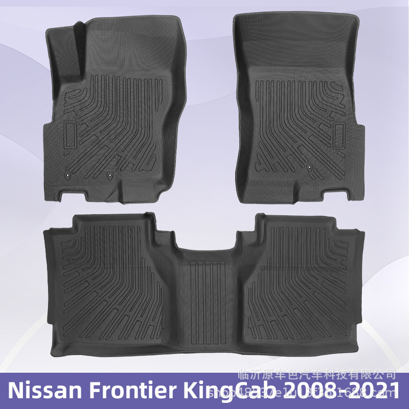 Aplicable a Nissan Frontier Kingcab 2008 - 2021 TPE Foot Pad 3D todo el tiempo