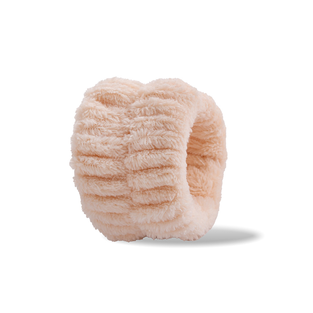 Europa y América transfronteriza Amazon de felpa de color sólido lavado de cara correa de muñeca deportes pulsera banda de pelo impermeable lavado de manos pulsera