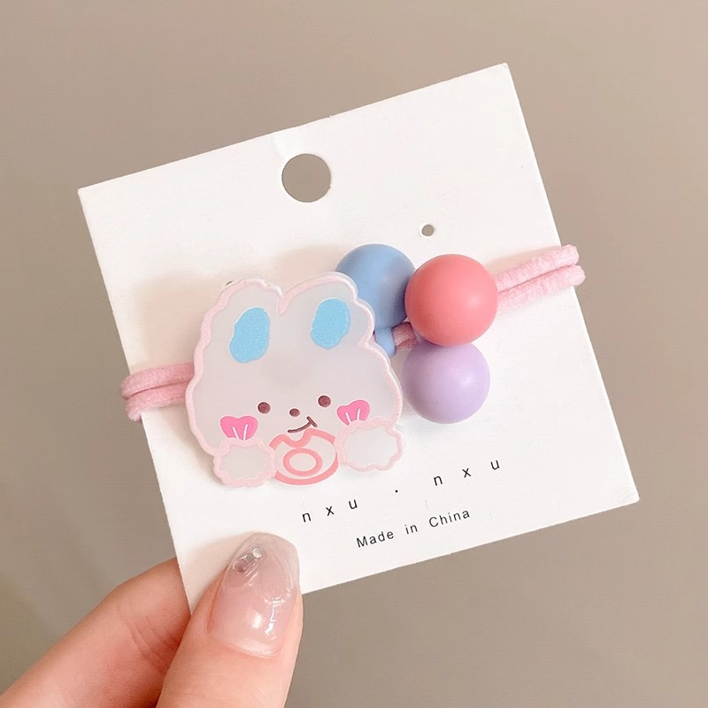 Niños correa de goma cuerda de cabeza pequeña niña atada cabello de alta elasticidad anillo de cabello adorable bebé niñas de alto valor facial cuerda de cabello tocado