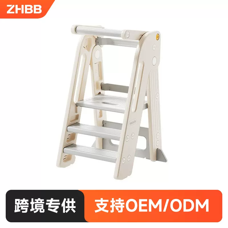 跨境蒙氏学习塔宝宝洗漱洗手台阶梯凳可折叠儿童踩脚凳婴儿刷牙扶