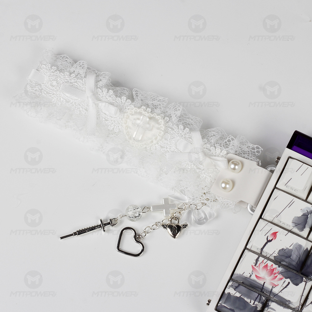 Caballos de teclado de encaje con hebilla teclado decorativo hecho a mano accesorios de teclado wootingATKDIY universal transfronterizo