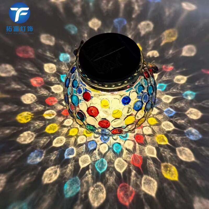 Solar Outdoor Lawn Glass Peacock Bottle Decoration Courtyard Balcony Garden Atmosphere Wishing Polka Dot Night Light Solar Outdoor Lawn Glass Peacock Bottle Decoration Courtyard Balcony Garden Atmosphere Wishing Polka Dot Night Light