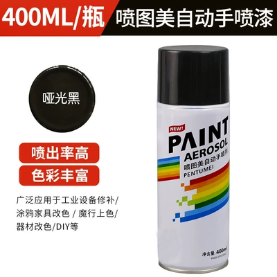Avtomobil boyası, White Varnish Varnish Metal Anti-Rust - self-spray-paint-400ml-340g-4-matte-black-400mlbottle