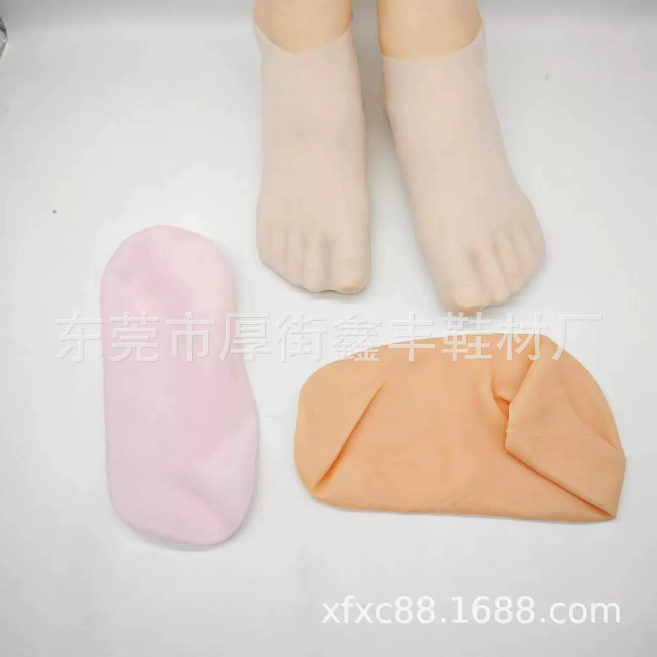 Amazon热销硅胶短袜全脚掌保护套保湿护肤防皲裂防痛减震足底袜套