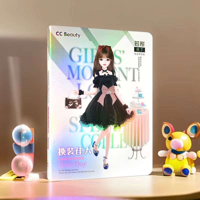 Variedad moda creativa cambiante pegatina magnética repetida pegatina libro traje de almacenamiento educación temprana iluminación juguete 5 libro tranquilo