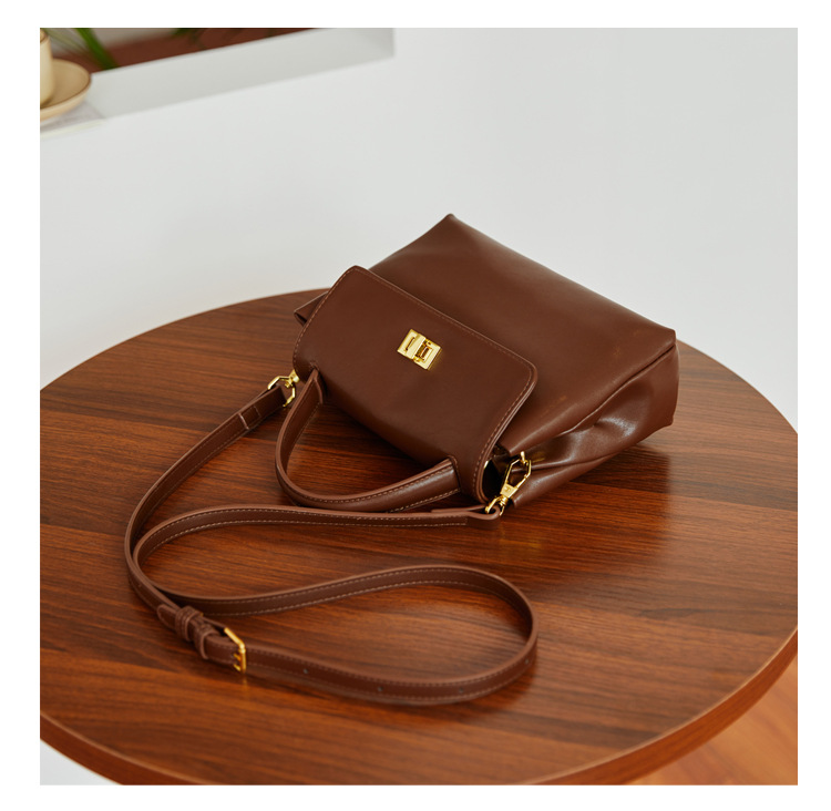 Small Square Crossbody Bag Women's Shoulder Bag Soft Leather_voghion.com