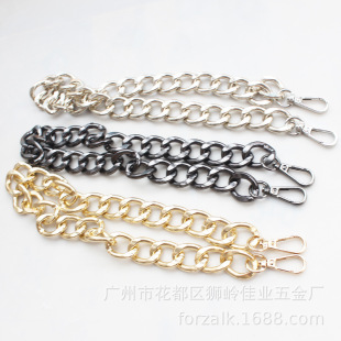Thick aluminum chain bag with large chain buckle luggage hardware accessories bag hardware hanging chain 19.5mm wide aluminum chain