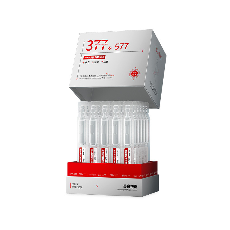 Esencia Facial Monodosis Blanqueadora 377+577 Blanqueador, Antiarrugas, Iluminador para Rostro