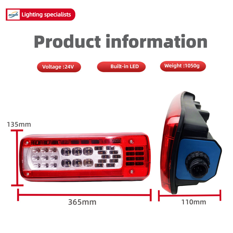 FM410 FM420 FM460 Volvo Truck - Asamblea de luces traseras cortas LED retrovisor cubierta de luces traseras Ocar