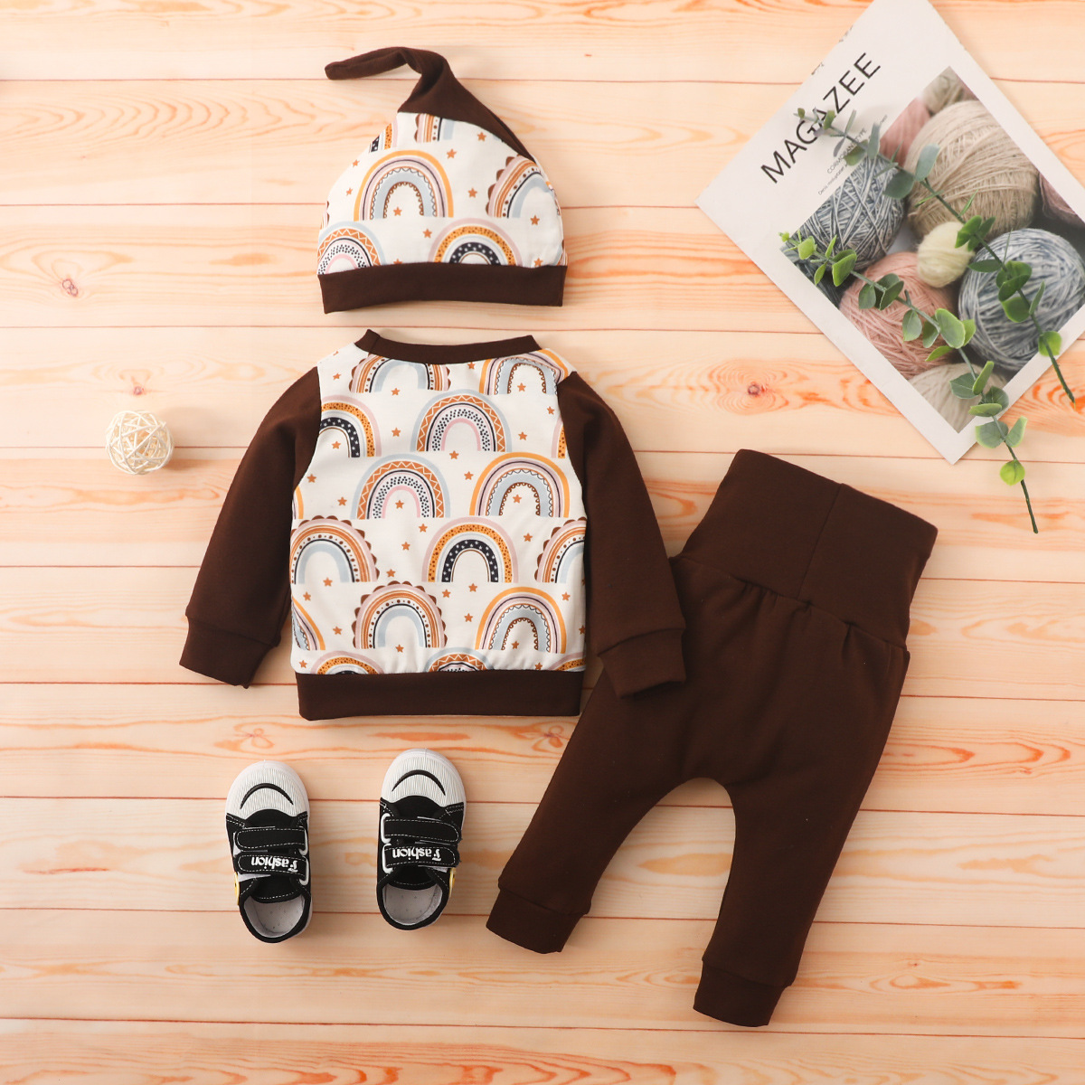 Fashion Cartoon Cotton Baby Clothing Sets display picture 4