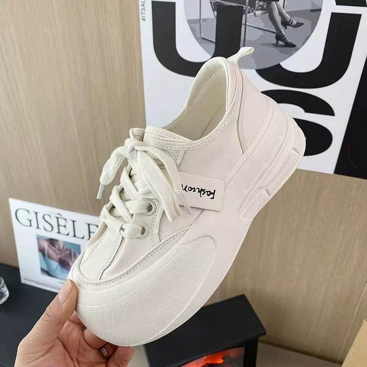 [Amanno] Безобразная хлебная обувь Big Bread Shoes для женщин, весна 2024, новые толстые подошвы, увеличенные носки, досочные обувь для отдыха