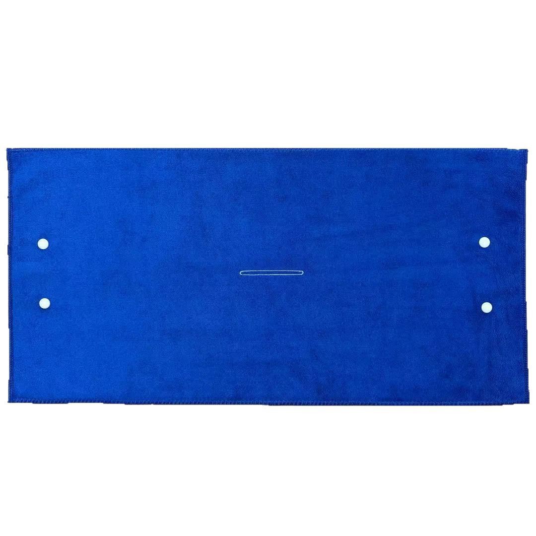 Funda de paño perforada para mopa y escoba mágica, de una sola pieza, con botón a presión, absorbente y engrosada.